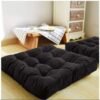 Black Floor Cushion Pair