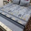 Crystal Cotton Grey Bed Sheet