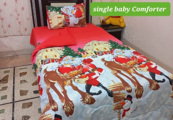 Export Kids Single Baby Christmas Print Comforter Set