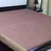 Plain Water Proof Brown Mattress Cover