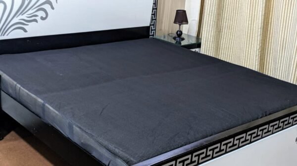 Plain Water Proof Grey Mattress Cover