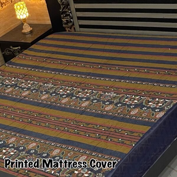 Printed Water Proof Brown Mattress Cover