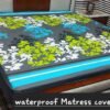 Printed Water Proof Green Mattress Cover