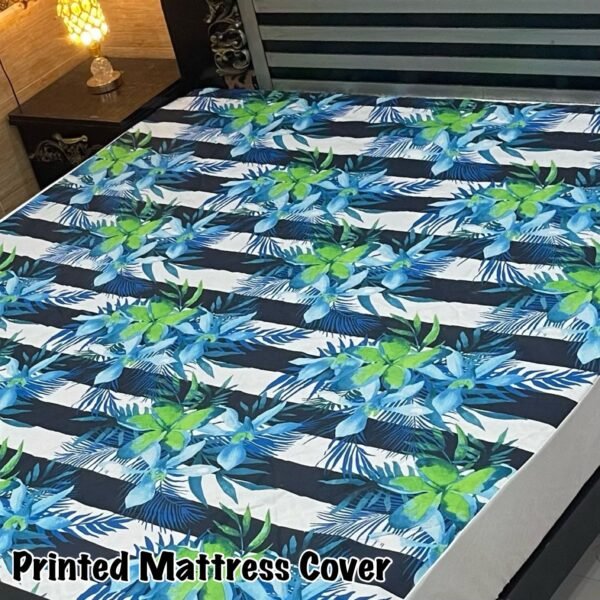 Printed Water Proof Multi Color Mattress Cover