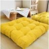 Yellow Floor Cushion Pair